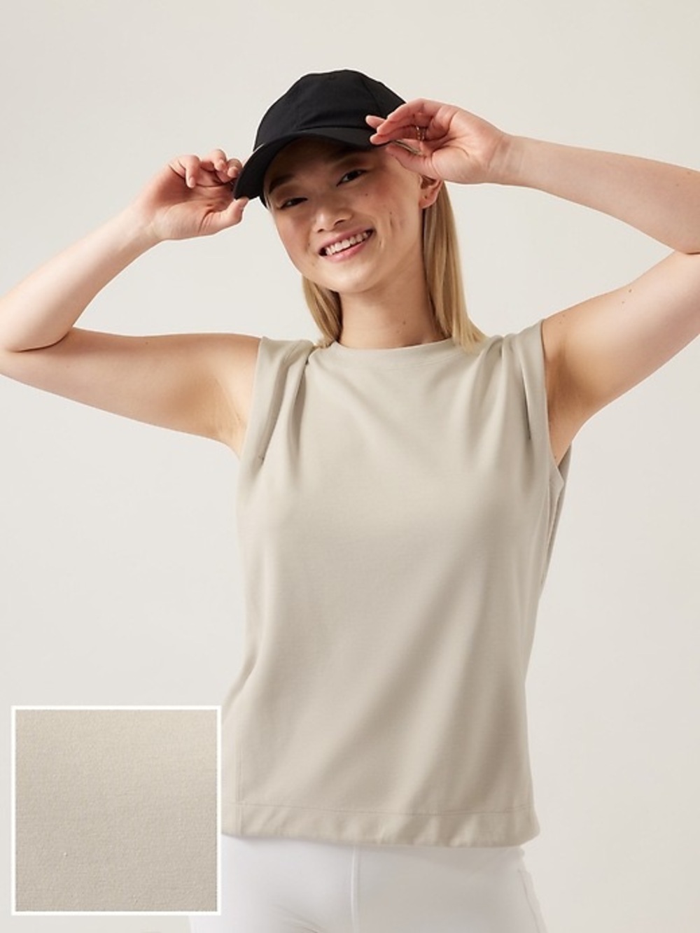 Athleta Seasoft Sleeveless Crewneck Tank Top, Size M